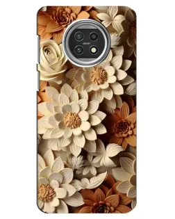 Чехол для Xiaomi Mi 10t Lite с картинкой «Бежевый флористический декор» Чехол для Xiaomi Mi 10t Lite с картинкой «Бежевый флористический декор»