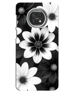 Чехол для Xiaomi Mi 10t Lite с картинкой «Монохромные астры» Чехол для Xiaomi Mi 10t Lite с картинкой «Монохромные астры»