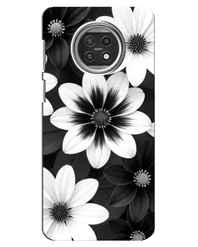 Чехол для Xiaomi Mi 10t Lite с картинкой «Монохромные астры»