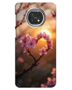 Чехол для Xiaomi Mi 10t Lite с картинкой «Розовый цвет сердце на фоне заката» Чехол для Xiaomi Mi 10t Lite с картинкой «Розовый цвет сердце на фоне заката»