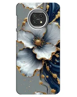 Чехол для Xiaomi Mi 10t Lite с картинкой «Белый цветок и золотой флюид» Чехол для Xiaomi Mi 10t Lite с картинкой «Белый цветок и золотой флюид»