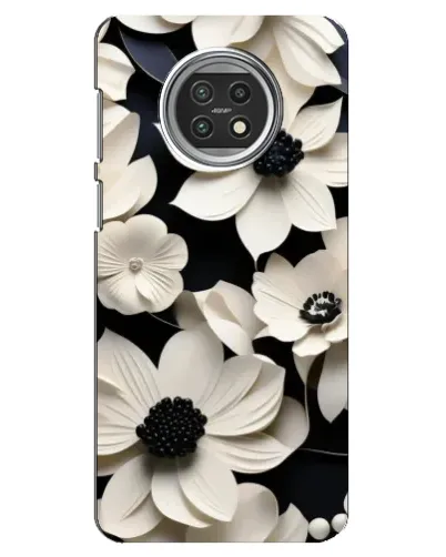 Чехол для Xiaomi Mi 10t Lite с картинкой «Объемные белые цветы»