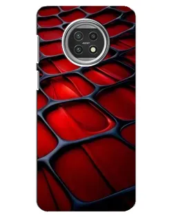 Чехол для Xiaomi Mi 10t Lite с картинкой «Красная глянцевая сетка»