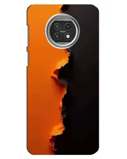 Чехол для Xiaomi Mi 10t Lite с картинкой «Оранжевый разлом»