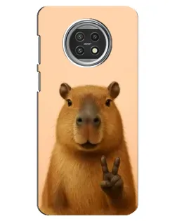 Чехол для Xiaomi Mi 10t Lite с картинкой «Капибара виктория»