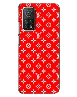 Чехол для Xiaomi Mi 10T Pro с картинкой «Яркий паттерн LV»