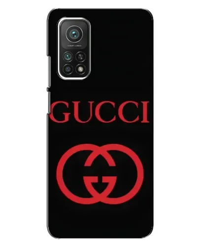 Чехол для Xiaomi Mi 10T Pro с картинкой «Gucci — красный логотип»