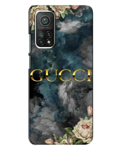 Чехол для Xiaomi Mi 10T Pro с картинкой «Абстрактные цветы Gucci»