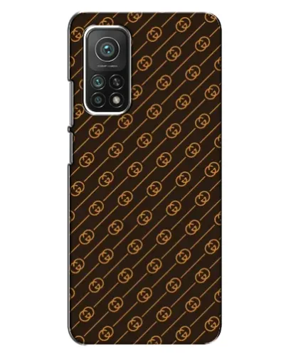 Чехол для Xiaomi Mi 10T Pro с картинкой «Gucci — золотые диагонали»