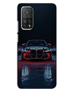 Чехол для Xiaomi Mi 10T Pro с картинкой «BMW на мокрой дороге»