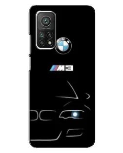 Чехол для Xiaomi Mi 10T Pro с картинкой «Минималистичный принт BMW M3»