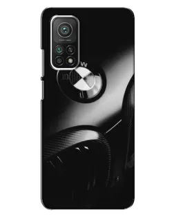Чехол для Xiaomi Mi 10T Pro с картинкой «Эмблема BMW — макро»