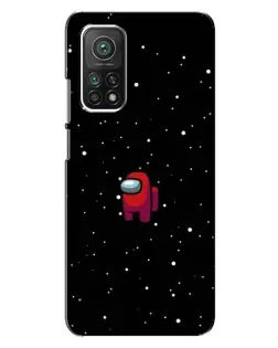 Чехол для Xiaomi Mi 10T Pro с картинкой «Красный Among Us»