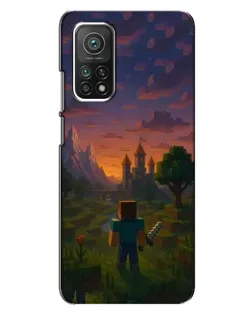 Чохол для Xiaomi Mi 10T Pro з картинкою «Стів біля вежі» Чохол для Xiaomi Mi 10T Pro з картинкою «Стів біля вежі»