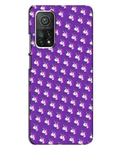 Чехол для Xiaomi Mi 10T Pro с картинкой «Единороги на фиолетовом»