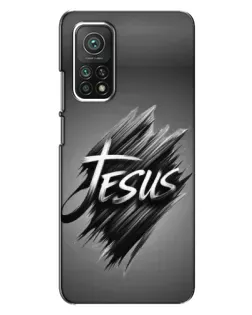 Чехол для Xiaomi Mi 10T Pro с картинкой «Надпись Jesus Graffiti»