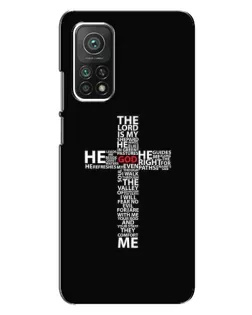 Чехол для Xiaomi Mi 10T Pro с картинкой «Текстовый крест» Чехол для Xiaomi Mi 10T Pro с картинкой «Текстовый крест»