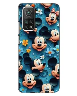 Чехол для Xiaomi Mi 10T Pro с картинкой «Паттерн Микки и Минни»