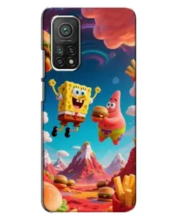 Чехол для Xiaomi Mi 10T Pro с картинкой «Космический фастфуд»