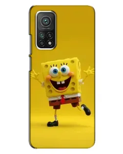 Чехол для Xiaomi Mi 10T Pro с картинкой «Позитивный Губка Боб»