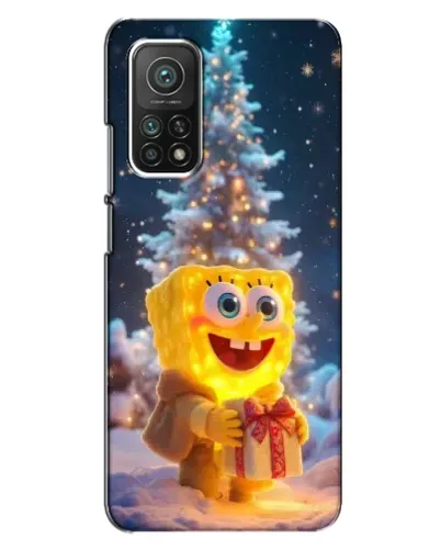 Чехол для Xiaomi Mi 10T Pro с картинкой «Рождественский Спанч Боб» Чехол для Xiaomi Mi 10T Pro с картинкой «Рождественский Спанч Боб»