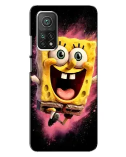 Чехол для Xiaomi Mi 10T Pro с картинкой «Взрывной Спанч Боб»