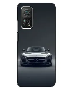 Чехол для Xiaomi Mi 10T Pro с картинкой «Mercedes на черном»