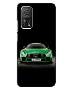 Чехол для Xiaomi Mi 10T Pro с картинкой «Mercedes — неоновый лого»