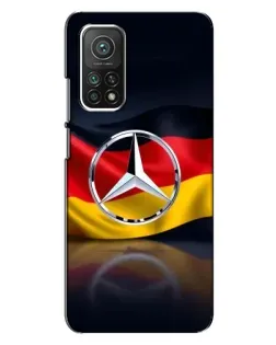 Чехол для Xiaomi Mi 10T Pro с картинкой «Mercedes — флаг Германии»