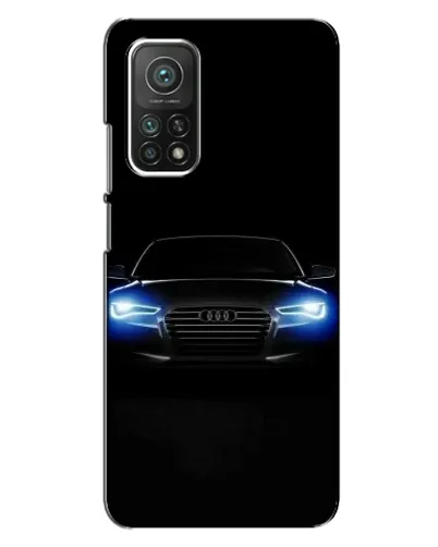 Чехол для Xiaomi Mi 10T Pro с картинкой «Audi в неоне»