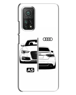 Чехол для Xiaomi Mi 10T Pro с картинкой «Audi — контрастный дизайн» Чехол для Xiaomi Mi 10T Pro с картинкой «Audi — контрастный дизайн»