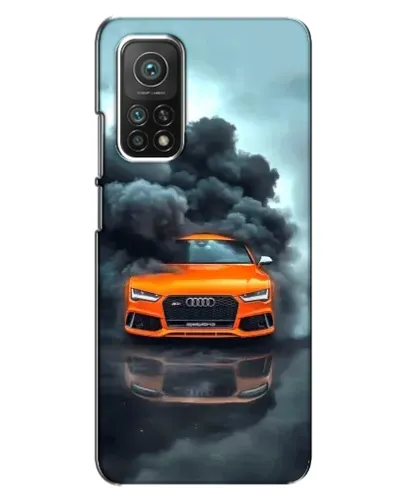 Чехол для Xiaomi Mi 10T Pro с картинкой «Audi в облаках дыма»