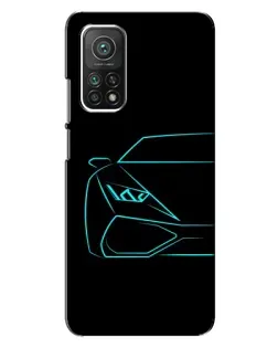 Чехол для Xiaomi Mi 10T Pro с картинкой «Голубой силуэт Lamborghini» Чехол для Xiaomi Mi 10T Pro с картинкой «Голубой силуэт Lamborghini»