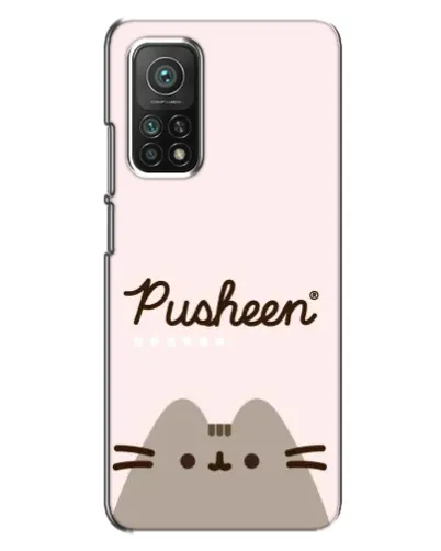 Чехол для Xiaomi Mi 10T Pro с картинкой «Pusheen логотип»