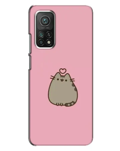 Чехол для Xiaomi Mi 10T Pro с картинкой «Pusheen сердце»