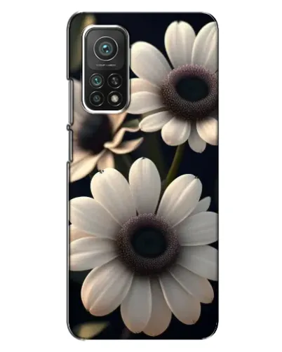 Чехол для Xiaomi Mi 10T Pro с картинкой «Белые маргаритки макро»