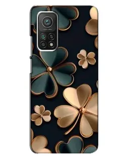 Чехол для Xiaomi Mi 10T Pro с картинкой «Клевер в золоте»