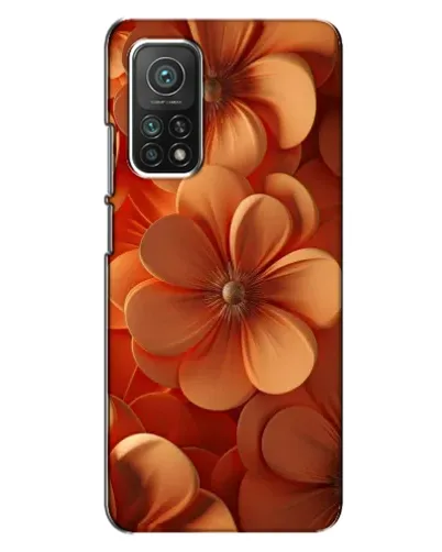 Чехол для Xiaomi Mi 10T Pro с картинкой «Оранжевый макро цветок»