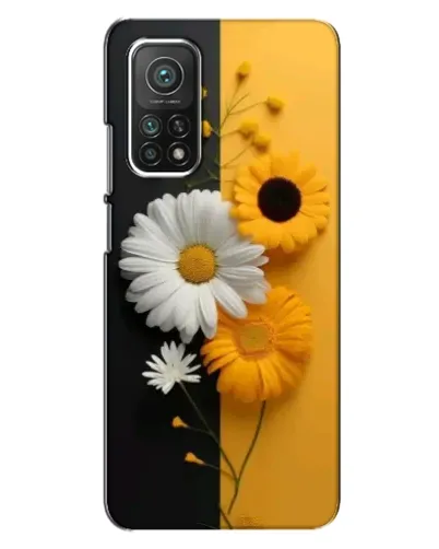 Чехол для Xiaomi Mi 10T Pro с картинкой «Подсолнух и ромашка»
