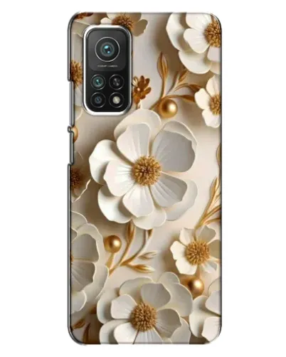 Чехол для Xiaomi Mi 10T Pro с картинкой «Белие бумажние  цвети»