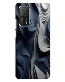 Чехол для Xiaomi Mi 10T Pro с картинкой «Объемные синие складки» Чехол для Xiaomi Mi 10T Pro с картинкой «Объемные синие складки»