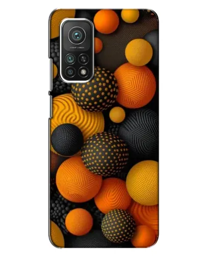 Чехол для Xiaomi Mi 10T Pro с картинкой «Объемные оранжевые сферы» Чехол для Xiaomi Mi 10T Pro с картинкой «Объемные оранжевые сферы»