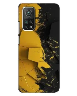 Чехол для Xiaomi Mi 10T Pro с картинкой «Золотые осколки геометрии»