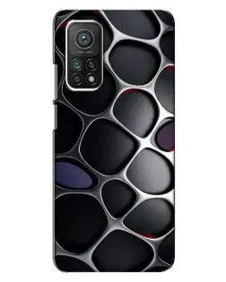 Чехол для Xiaomi Mi 10T Pro с картинкой «Объемная темная решетка»