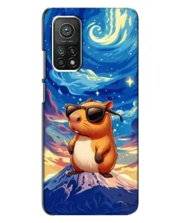 Чехол для Xiaomi Mi 10T Pro с картинкой «Капибара Ван Гога»