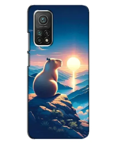 Чехол для Xiaomi Mi 10T Pro с картинкой «Закат солнца с капибарой» Чехол для Xiaomi Mi 10T Pro с картинкой «Закат солнца с капибарой»