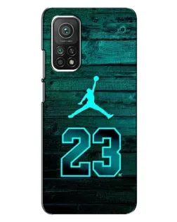 Чохол для Xiaomi Mi 10T з картинкою «Jordan Cyan 23»