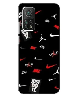 Чохол для Xiaomi Mi 10T з картинкою «Nike Mix Pattern»