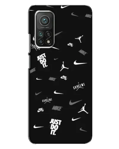 Чехол для Xiaomi Mi 10T с картинкой «Nike Black Pattern» Чехол для Xiaomi Mi 10T с картинкой «Nike Black Pattern»