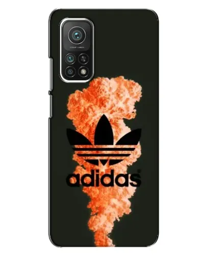 Чехол для Xiaomi Mi 10T с картинкой «Оранжевый дым Adidas»